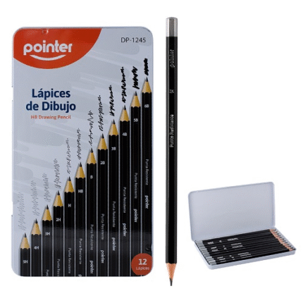 LAPICES DE DIBUJO 12 UND DP-1245 POINTER