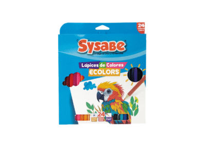 LAPICES DE COLORES ECOLORS 24 PZAS SYSABE