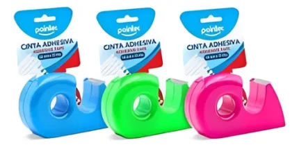 CINTA ADHESIVA CON DISPENSADOR 18mmX25mts POINTER