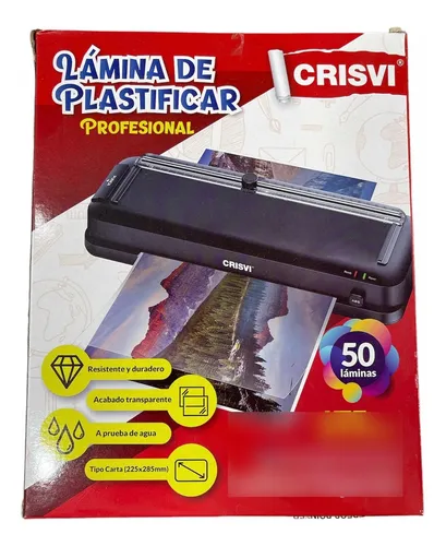 LAMINA DE PLASTIFICAR POR UNIDAD CRISVI