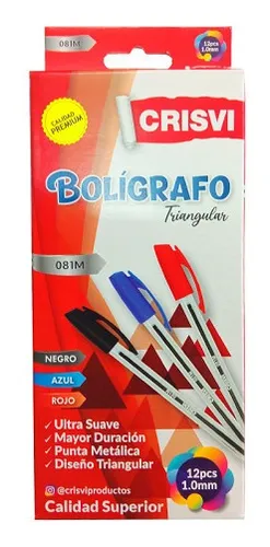 CAJA DE BOLIGRAFO 12 UND CRISVI