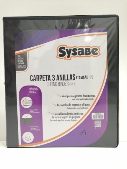 CARPETA TRES ANILLOS SYSABE