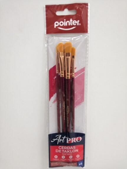 PINCELES ART PRO SET X 4PZS POINTER