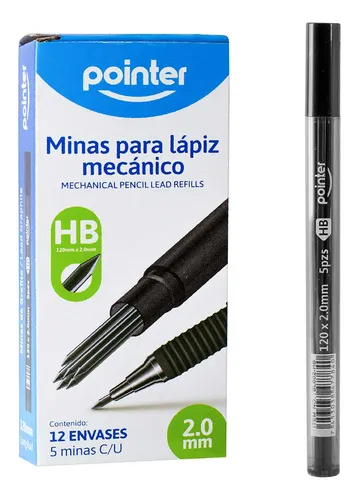 MINAS 2 MM PARA PORTAMINAS POINTER UNIDAD