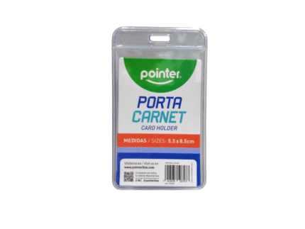 PORTA CARNET VERTICAL 5.5X8.5CM POINTER