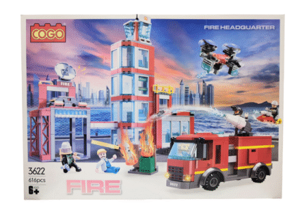 LEGO COGO FIRE BOMBEROS 616 PZAS
