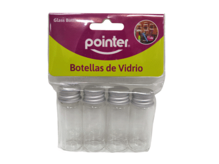 ENVASES DE VIDRIO CON TAPA X 4 PZAS POINTER