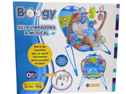 SILLA VIBRADORA MUSICAL 12 KG