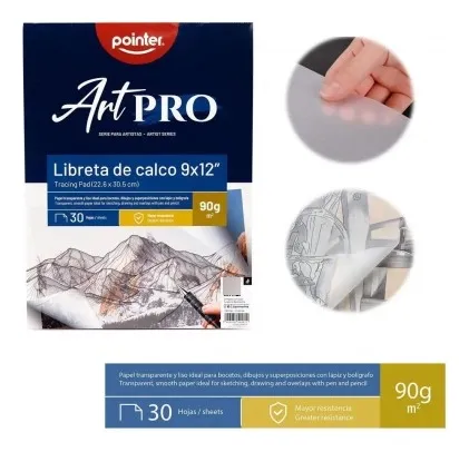 LIBRETA DE CALCO 9X12" POINTER